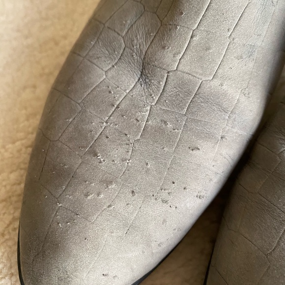 Sam Edelman Grey-Blue Snake Booties - Picture 4 of 8